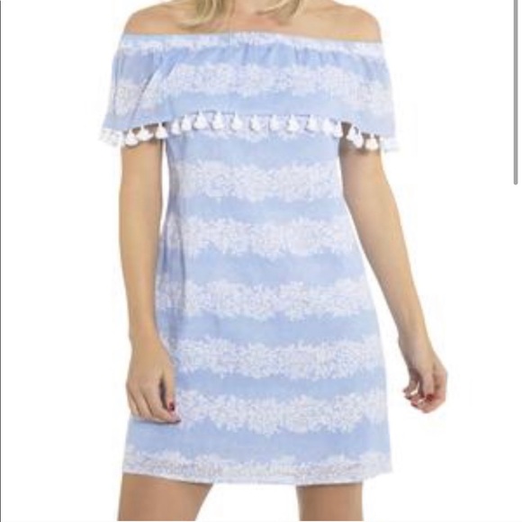 Sail to Sable Off the Shoulder Dress Women Size L